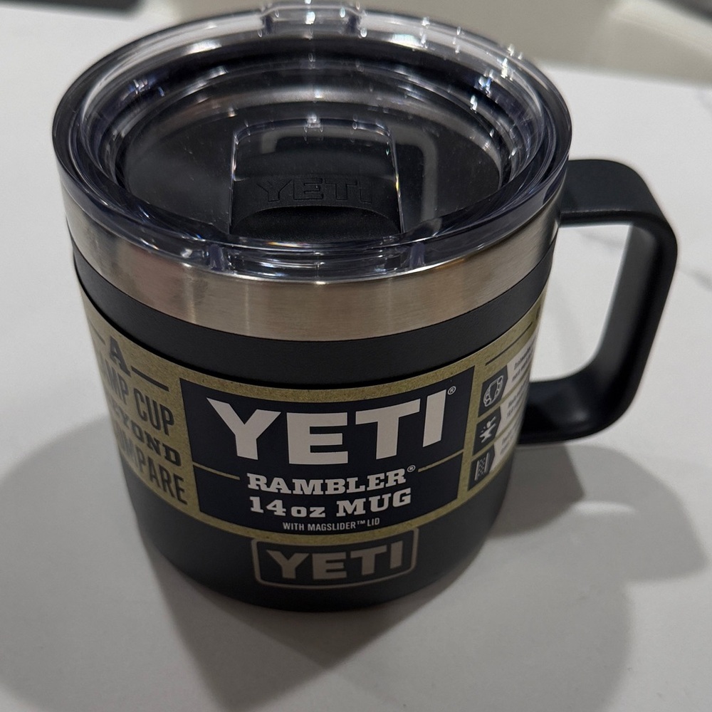 NWT YETI Rambler 14oz Mug - Dark Gray